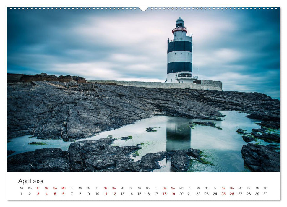 Leuchttürme Irlands (CALVENDO Wandkalender 2026)