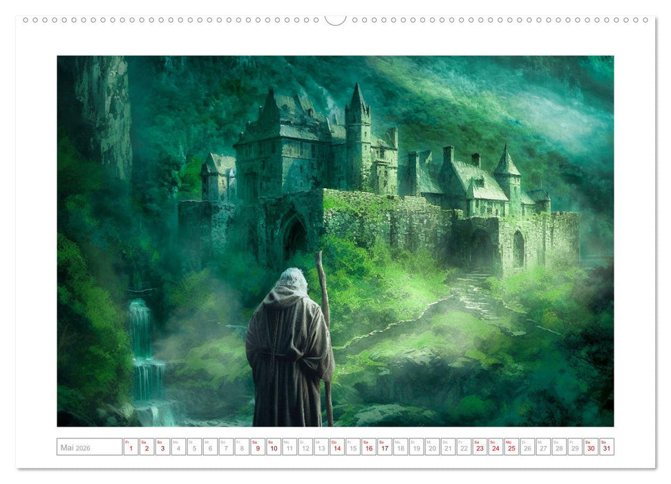 Die Reise des Magiers (CALVENDO Wandkalender 2026)