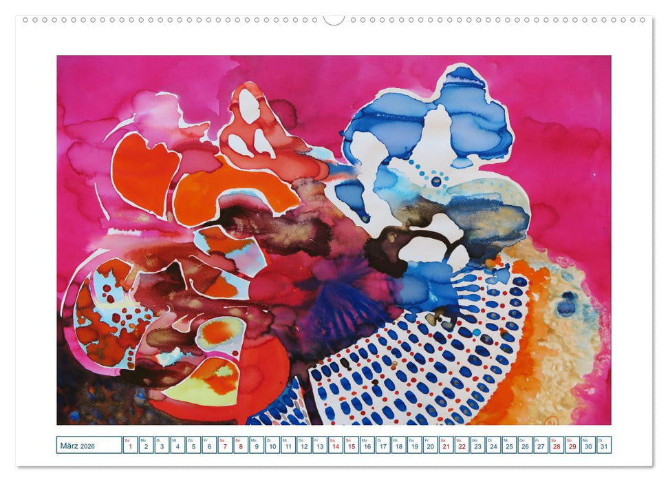 Farbverläufe Lieblingsfarbe Bunt (CALVENDO Premium Wandkalender 2026)