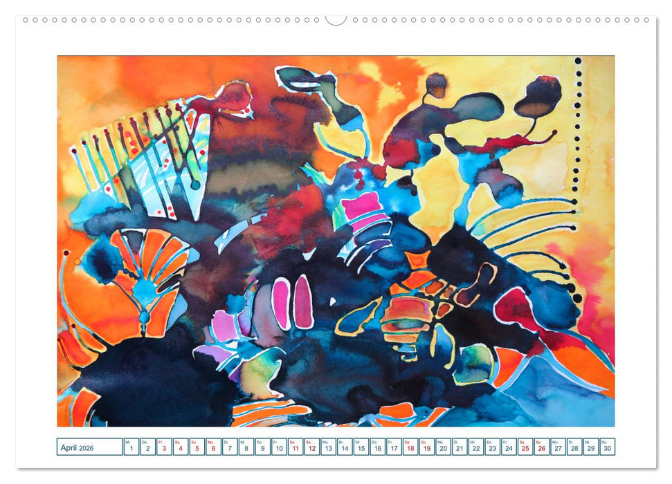 Farbverläufe Lieblingsfarbe Bunt (CALVENDO Premium Wandkalender 2026)