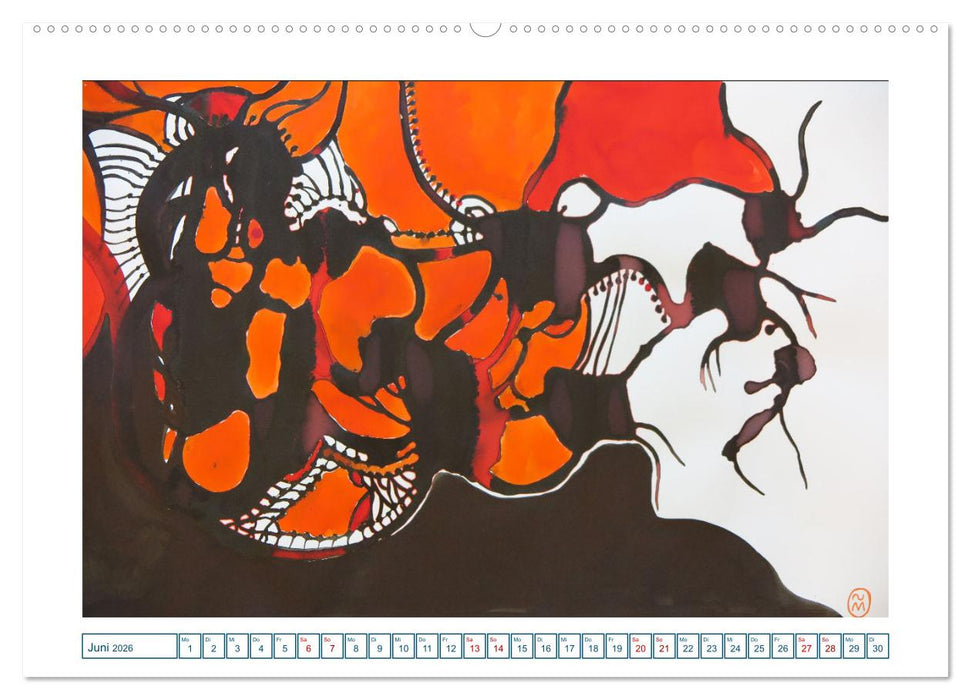 Farbverläufe Lieblingsfarbe Bunt (CALVENDO Premium Wandkalender 2026)