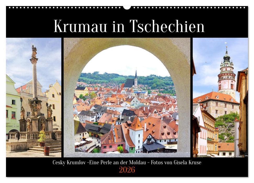 Krumau in Tschechien (CALVENDO Wandkalender 2026)