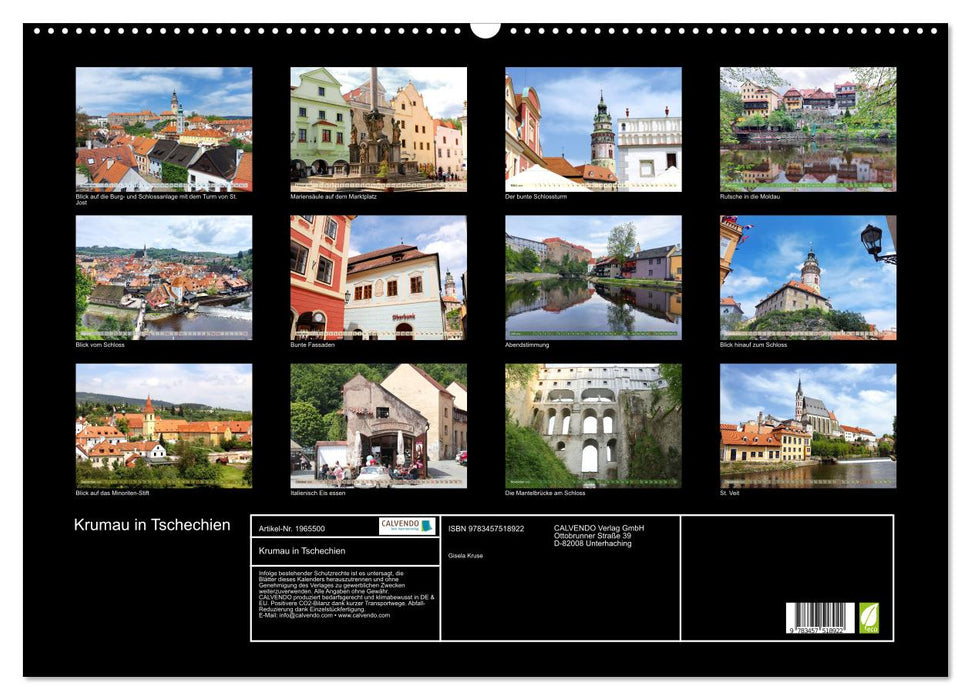 Krumau in Tschechien (CALVENDO Wandkalender 2026)