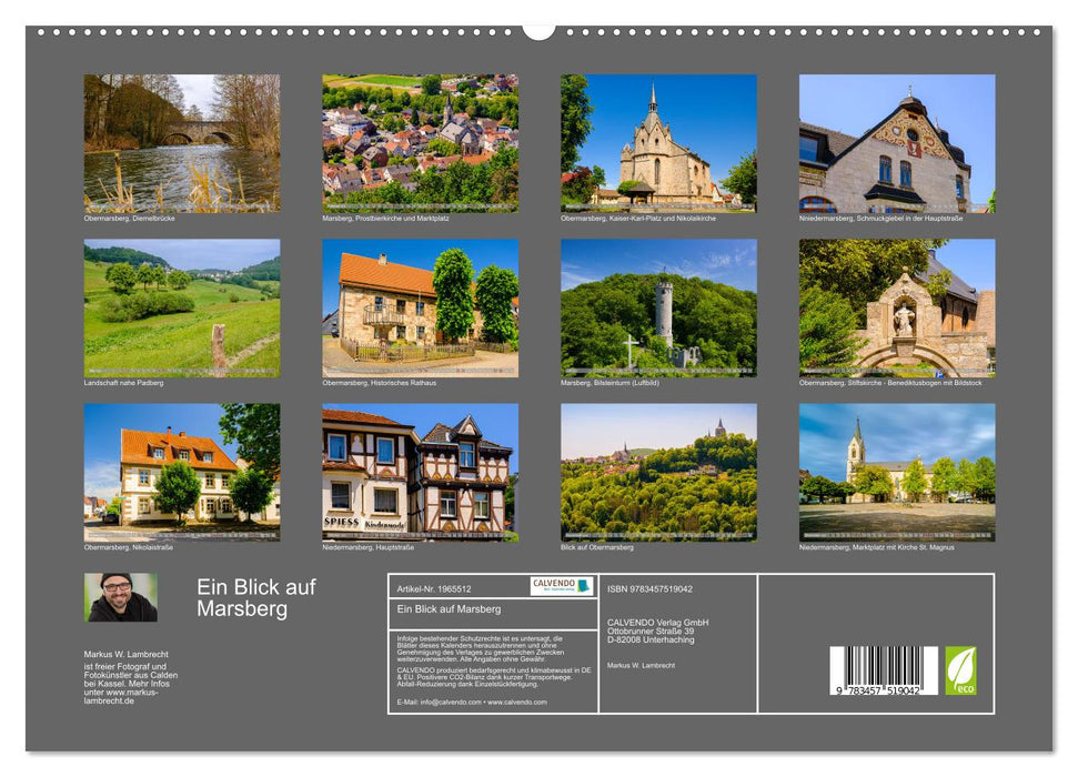 Ein Blick auf Marsberg (CALVENDO Premium Wandkalender 2026)