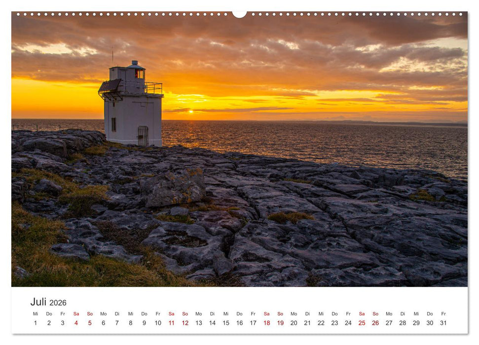 Leuchttürme Irlands (CALVENDO Premium Wandkalender 2026)