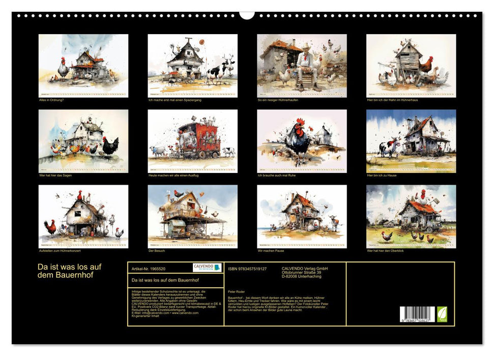 Da ist was los auf dem Bauernhof (CALVENDO Wandkalender 2026)