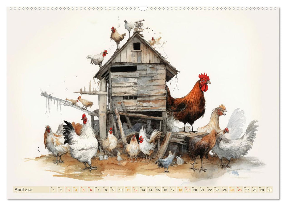 Da ist was los auf dem Bauernhof (CALVENDO Wandkalender 2026)