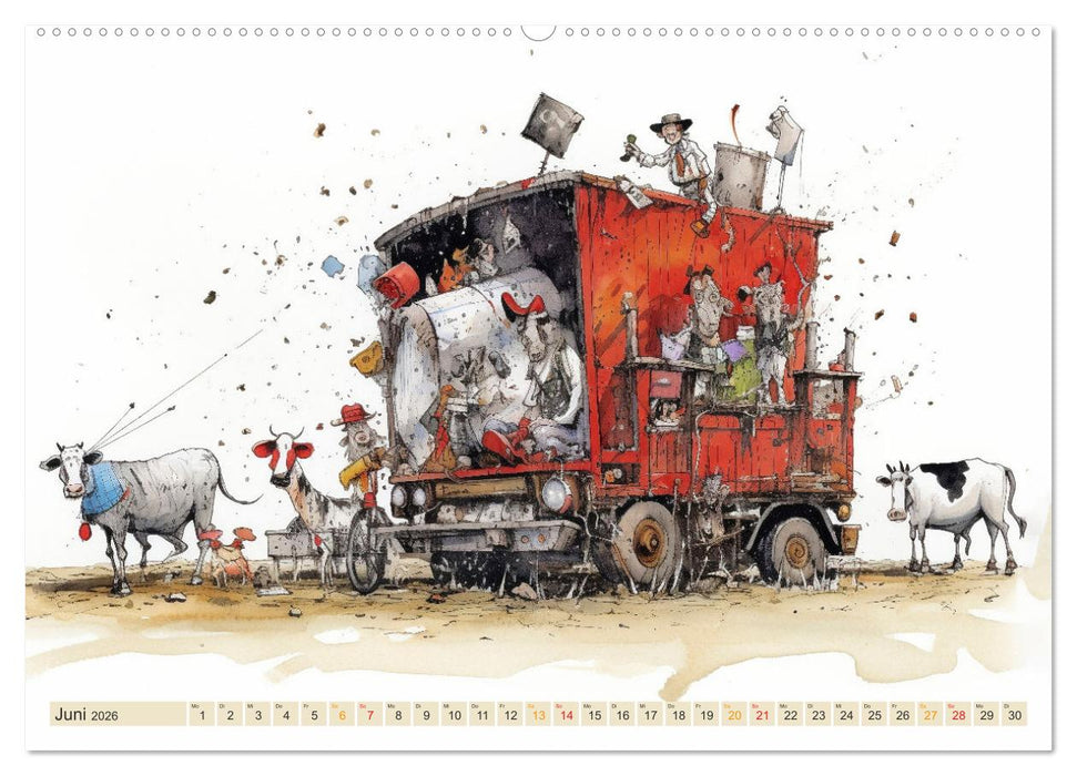 Da ist was los auf dem Bauernhof (CALVENDO Wandkalender 2026)
