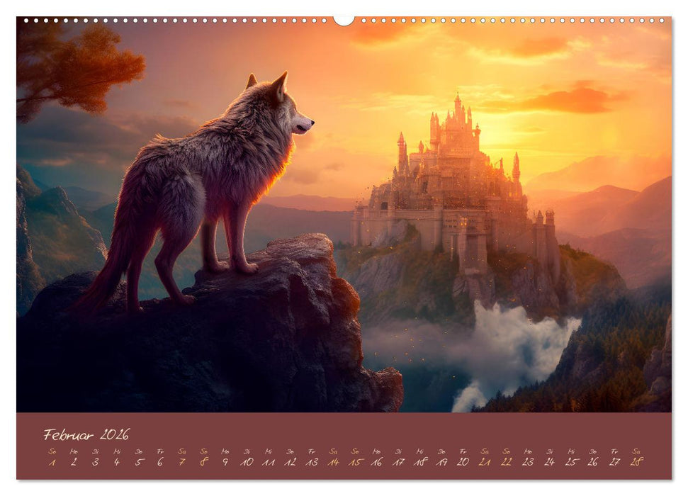 Drachentänzer - Bildgeschichten aus dem Mittelalter (CALVENDO Premium Wandkalender 2026)