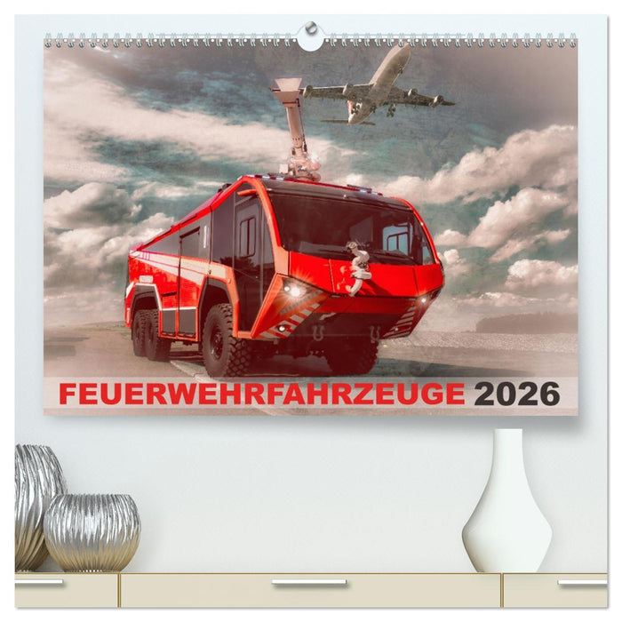 Feuerwehrfahrzeuge (CALVENDO Premium Wandkalender 2026)