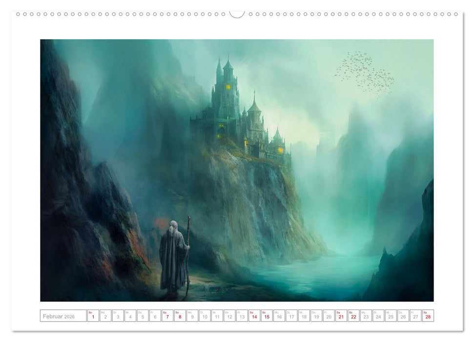 Die Reise des Magiers (CALVENDO Premium Wandkalender 2026)