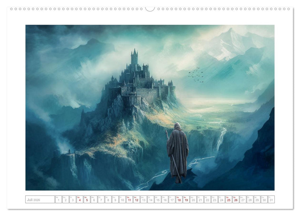 Die Reise des Magiers (CALVENDO Premium Wandkalender 2026)