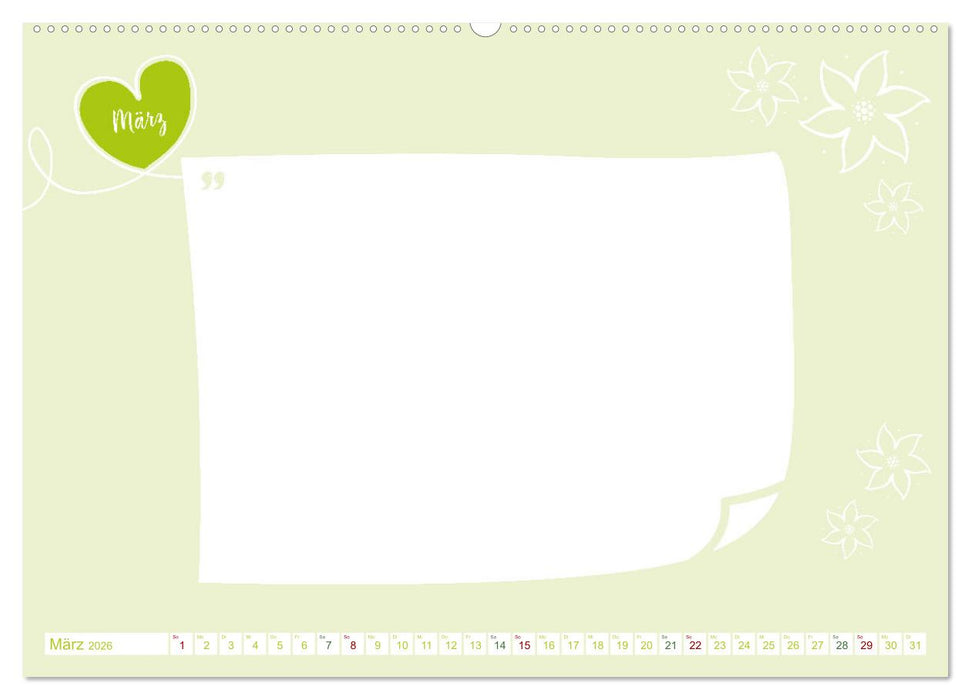 12 x Liebeserklärung - Bastelkalender (CALVENDO Wandkalender 2026)