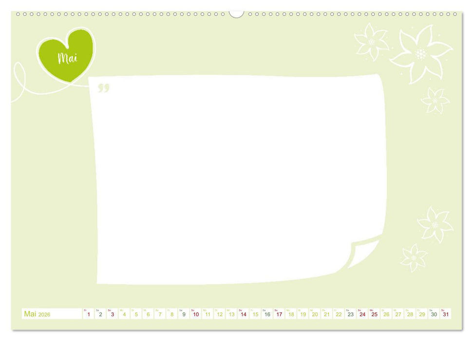 12 x Liebeserklärung - Bastelkalender (CALVENDO Wandkalender 2026)