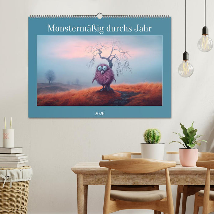 Monstermäßig durchs Jahr (CALVENDO Wandkalender 2026)