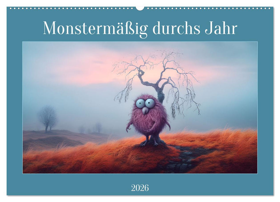 Monstermäßig durchs Jahr (CALVENDO Wandkalender 2026)