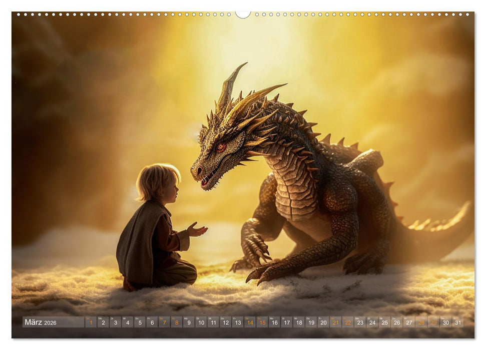 Drachenzeit . . nicht nur für Kinder (CALVENDO Wandkalender 2026)