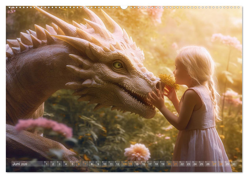 Drachenzeit . . nicht nur für Kinder (CALVENDO Wandkalender 2026)