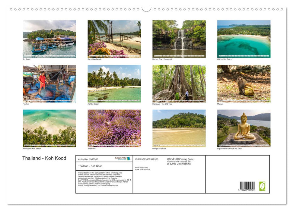 Thailand - Koh Kood (CALVENDO Wandkalender 2026)