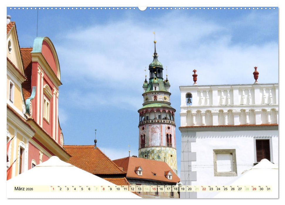 Krumau in Tschechien (CALVENDO Premium Wandkalender 2026)