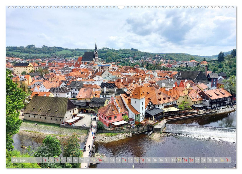 Krumau in Tschechien (CALVENDO Premium Wandkalender 2026)
