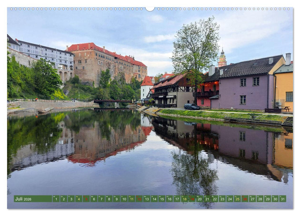 Krumau in Tschechien (CALVENDO Premium Wandkalender 2026)