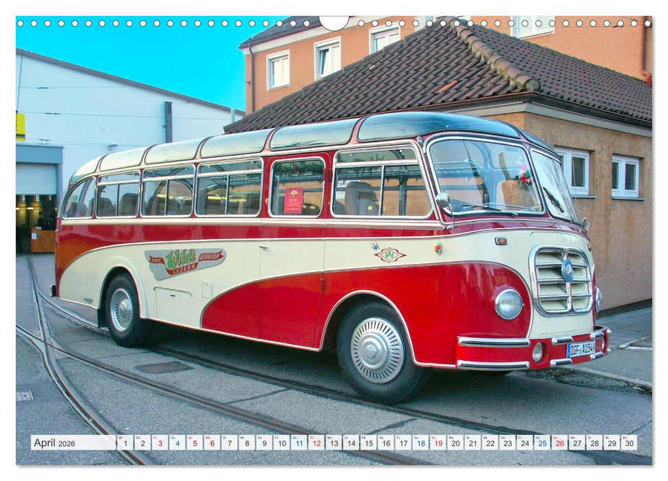 Historische und moderne Busse (CALVENDO Wandkalender 2026)