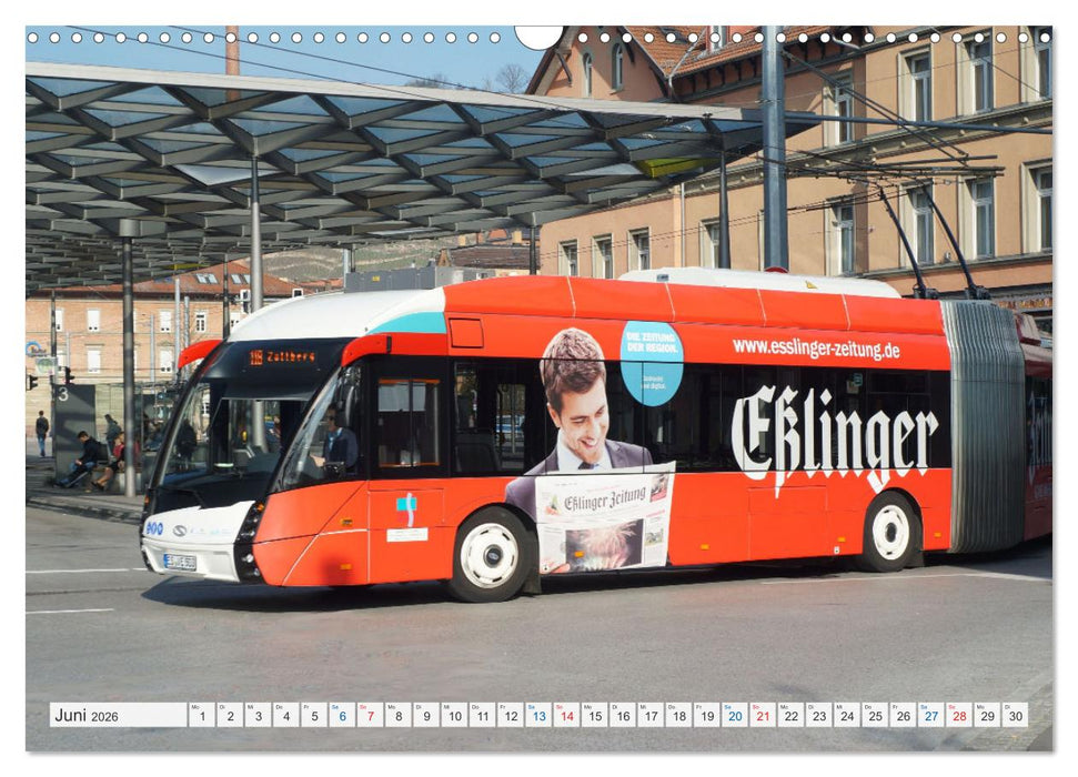 Historische und moderne Busse (CALVENDO Wandkalender 2026)