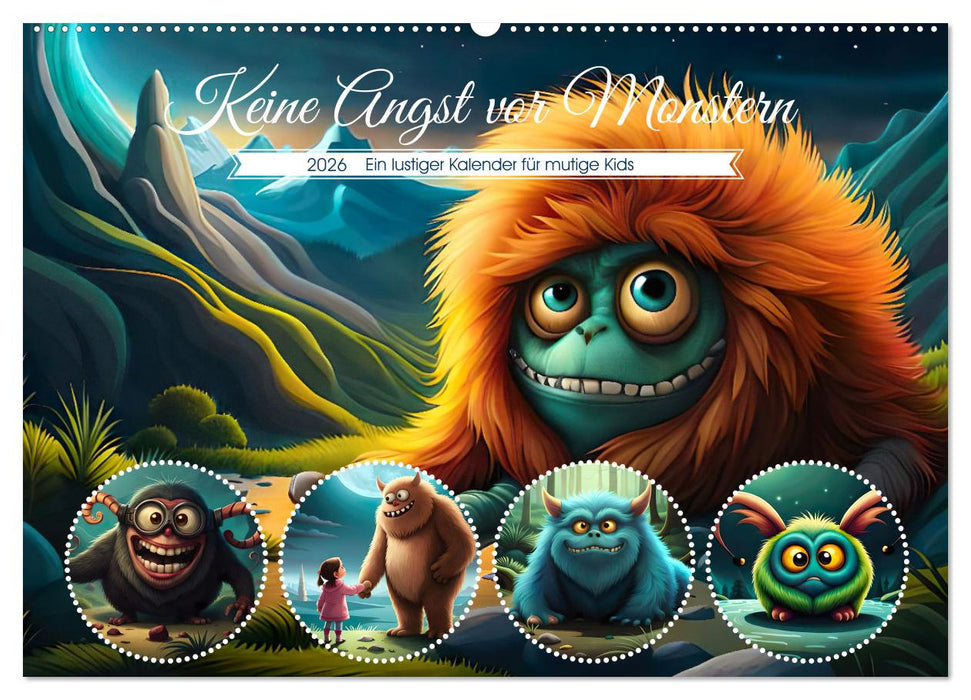 Keine Angst vor Monstern (CALVENDO Wandkalender 2026)