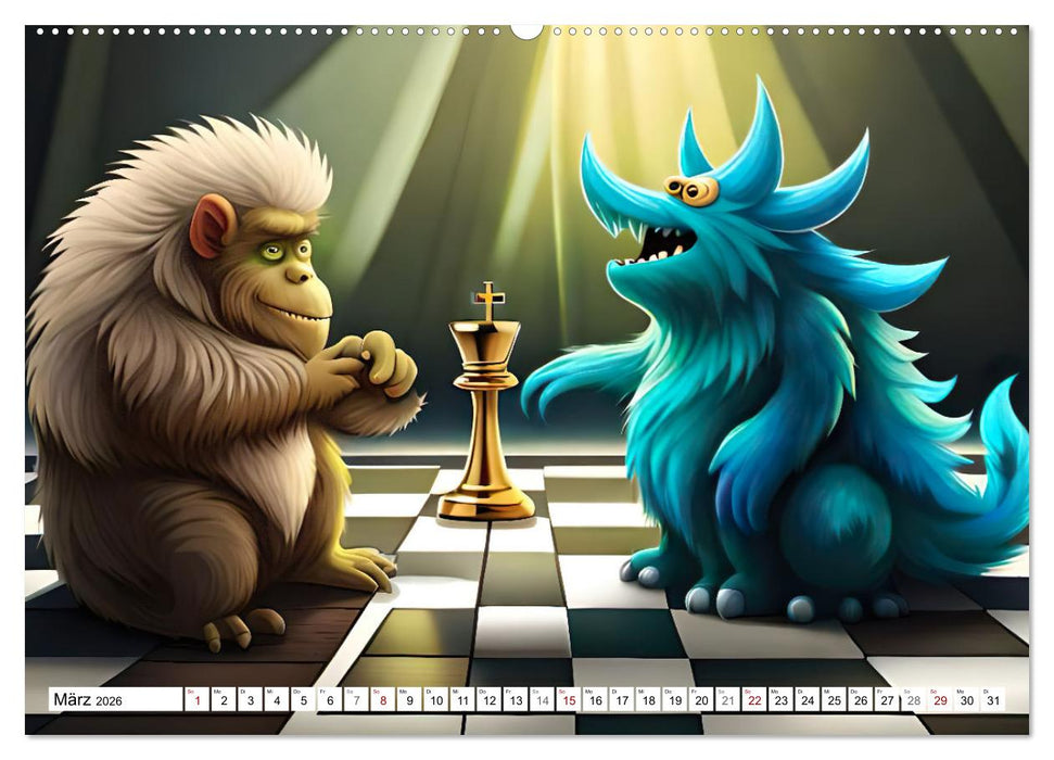 Keine Angst vor Monstern (CALVENDO Wandkalender 2026)