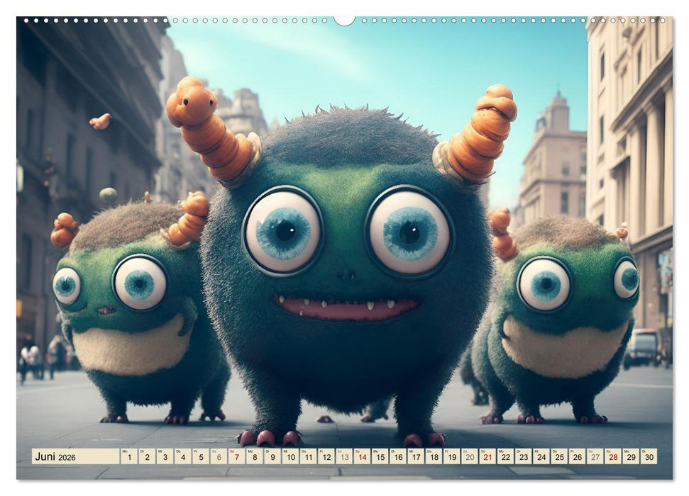 Keine Angst vor Monstern (CALVENDO Wandkalender 2026)