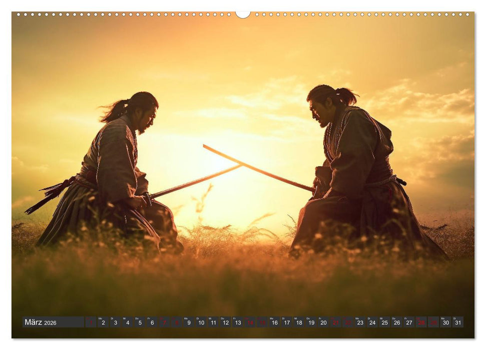 Samurai - ein Leben in Meditation (CALVENDO Wandkalender 2026)