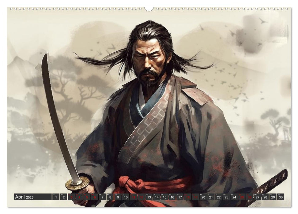 Samurai - ein Leben in Meditation (CALVENDO Wandkalender 2026)