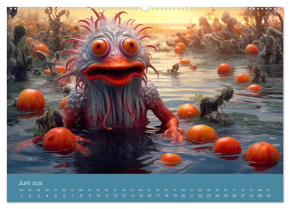 Monstermäßig durchs Jahr (CALVENDO Premium Wandkalender 2026)