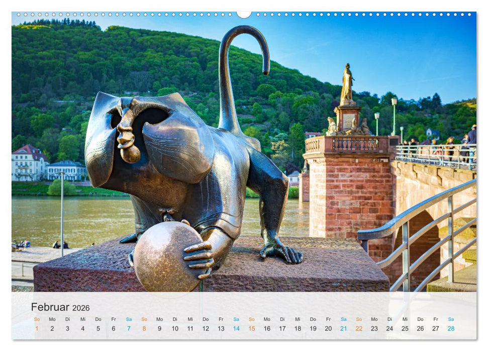 Heidelberg - Stadt der Romantik (CALVENDO Premium Wandkalender 2026)