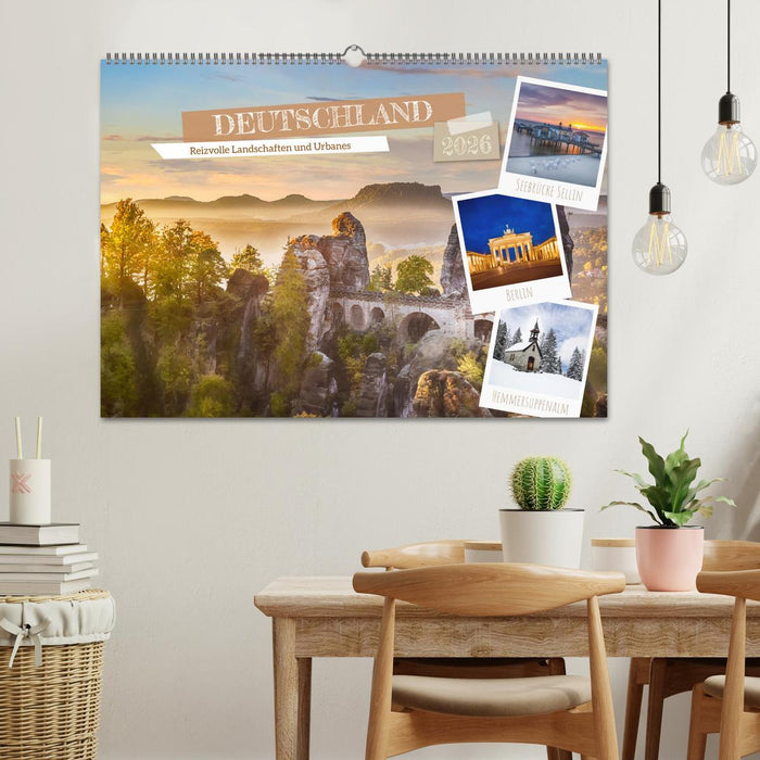 DEUTSCHLAND Reizvolle Landschaften und Urbanes (CALVENDO Wandkalender 2026)