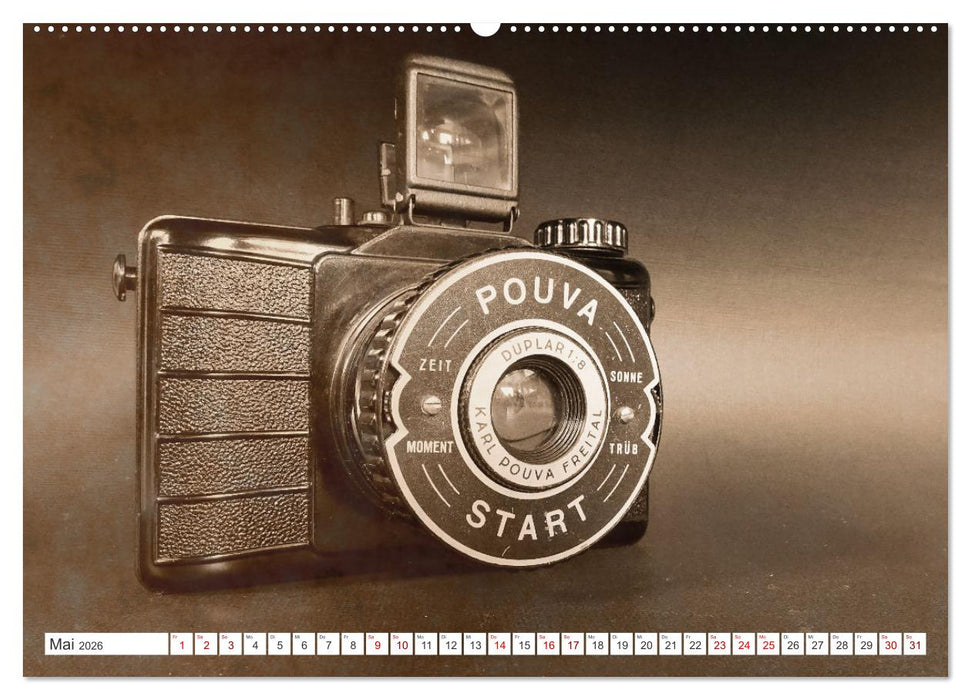 Fotokameras - alt und schön (CALVENDO Wandkalender 2026)