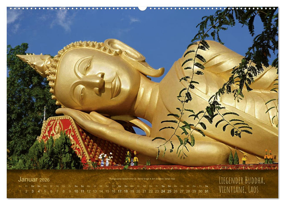 Fernöstliche Traumziele (CALVENDO Premium Wandkalender 2026)