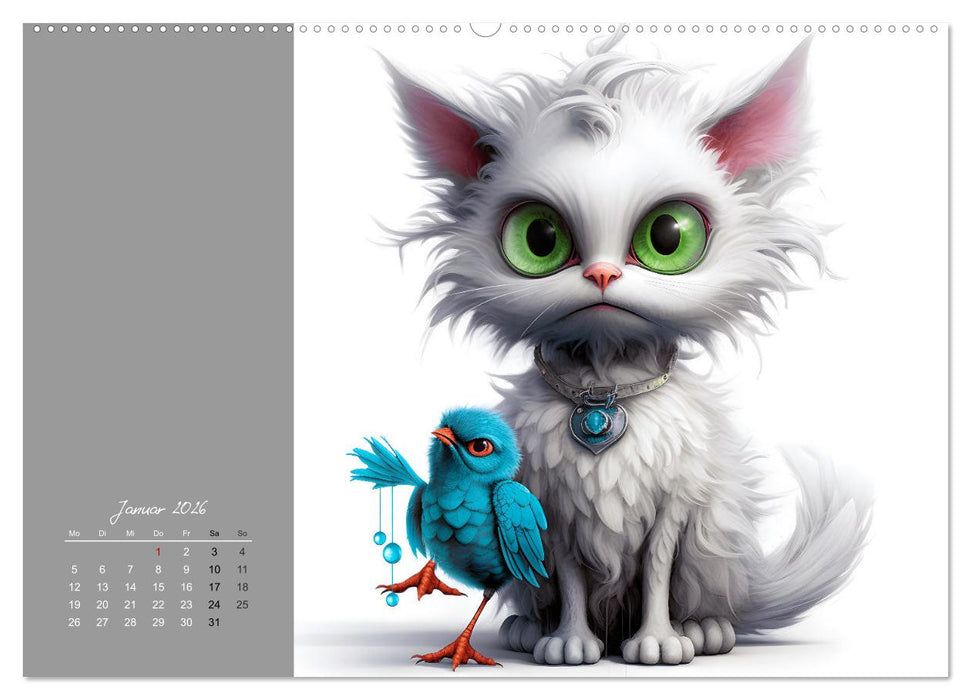 Creepy Creatures (CALVENDO Premium Wandkalender 2026)