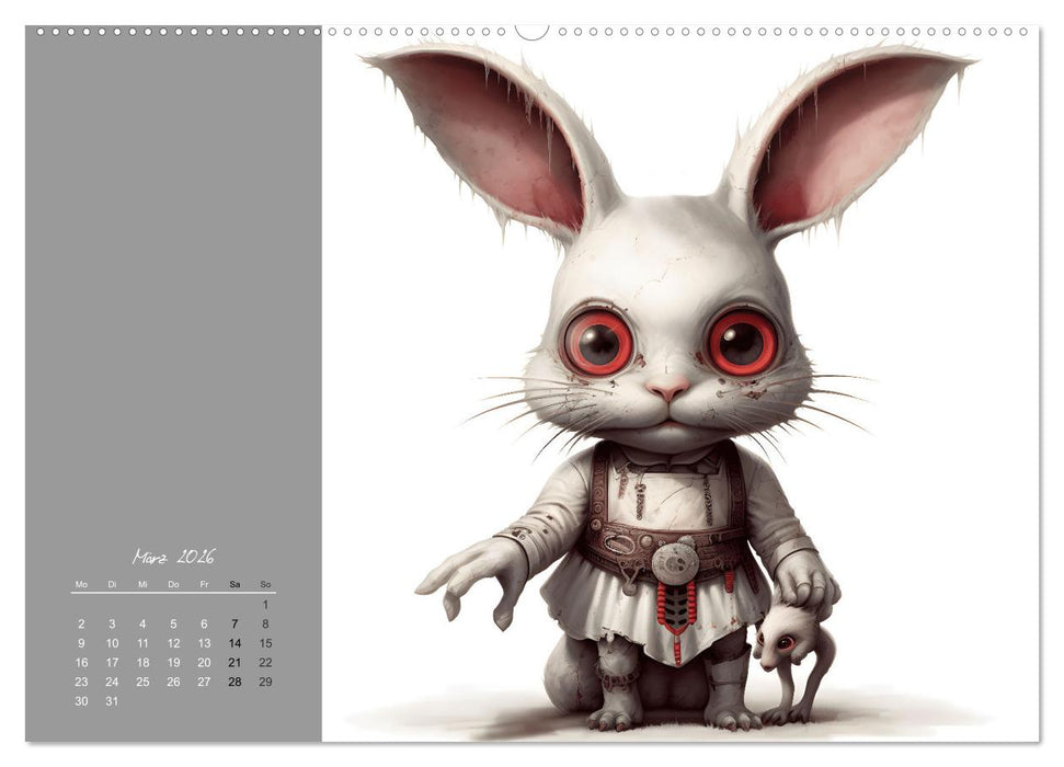 Creepy Creatures (CALVENDO Premium Wandkalender 2026)