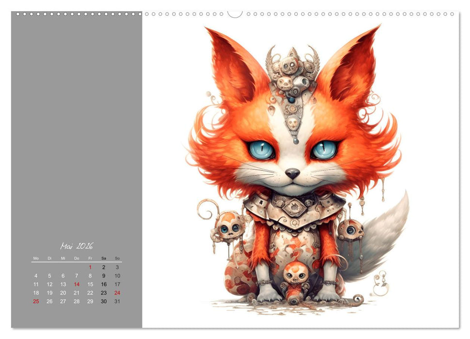 Creepy Creatures (CALVENDO Premium Wandkalender 2026)