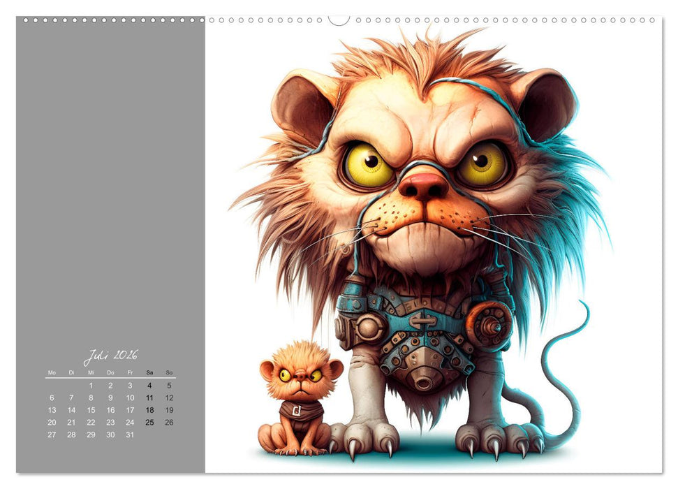 Creepy Creatures (CALVENDO Premium Wandkalender 2026)