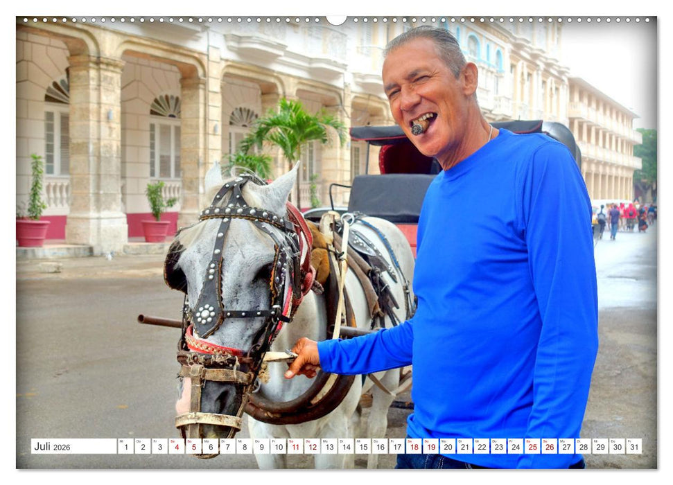 Mit 1 PS durch Havanna - Pferdedroschken in Kuba (CALVENDO Premium Wandkalender 2026)
