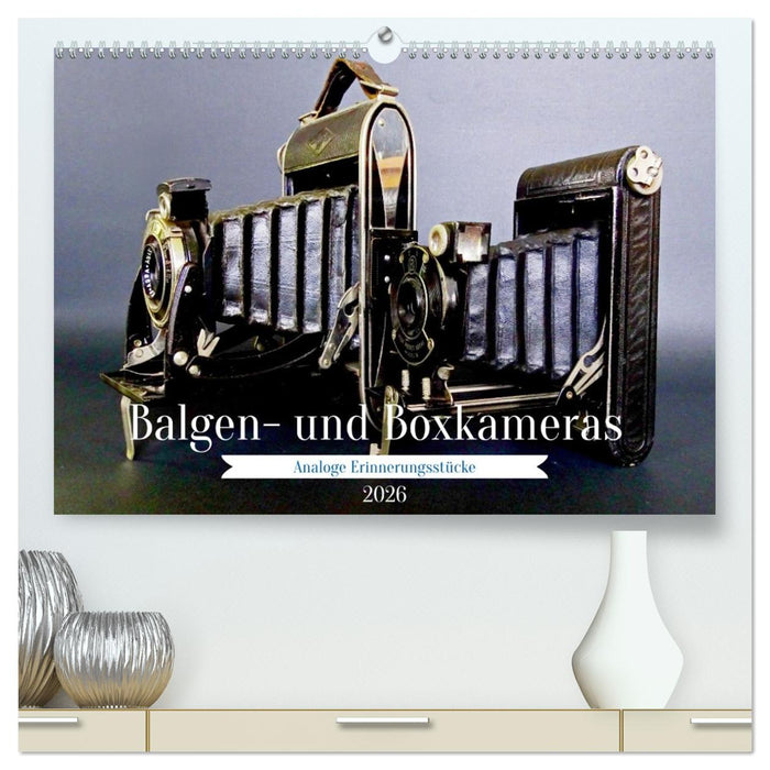 Balgen- und Boxkameras - Analoge Erinnerungsstücke (CALVENDO Premium Wandkalender 2026)