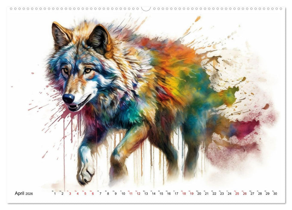 Raubtiere voll Eleganz und Kraft (CALVENDO Wandkalender 2026)