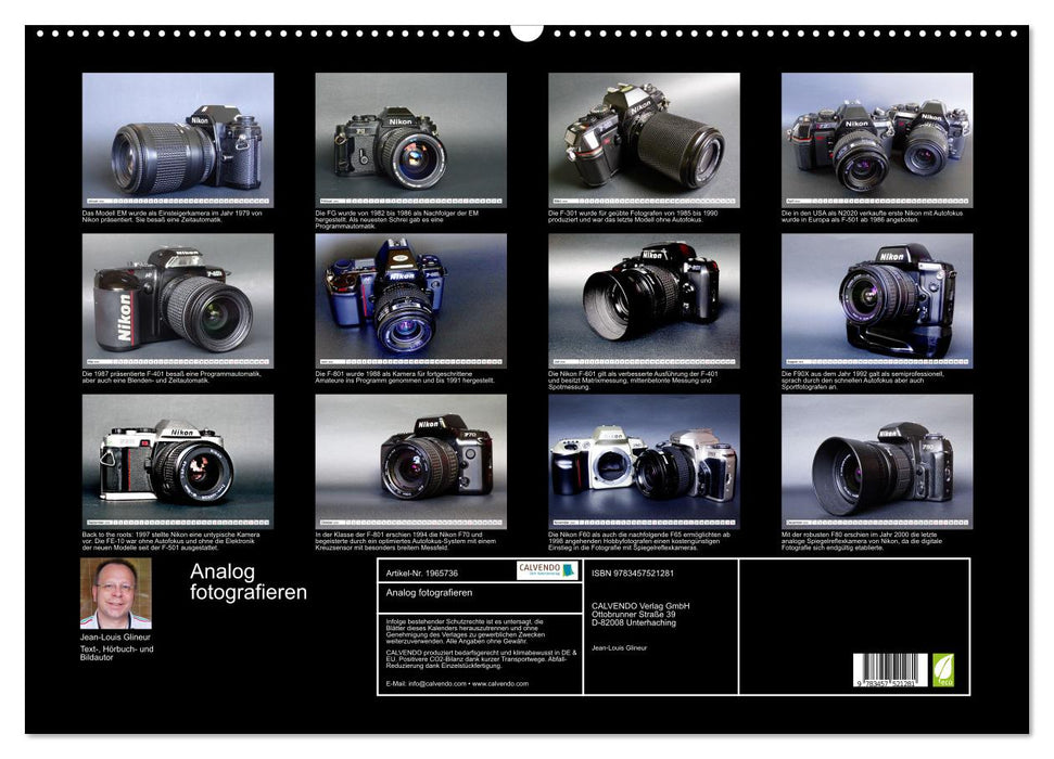 Analog fotografieren (CALVENDO Wandkalender 2026)