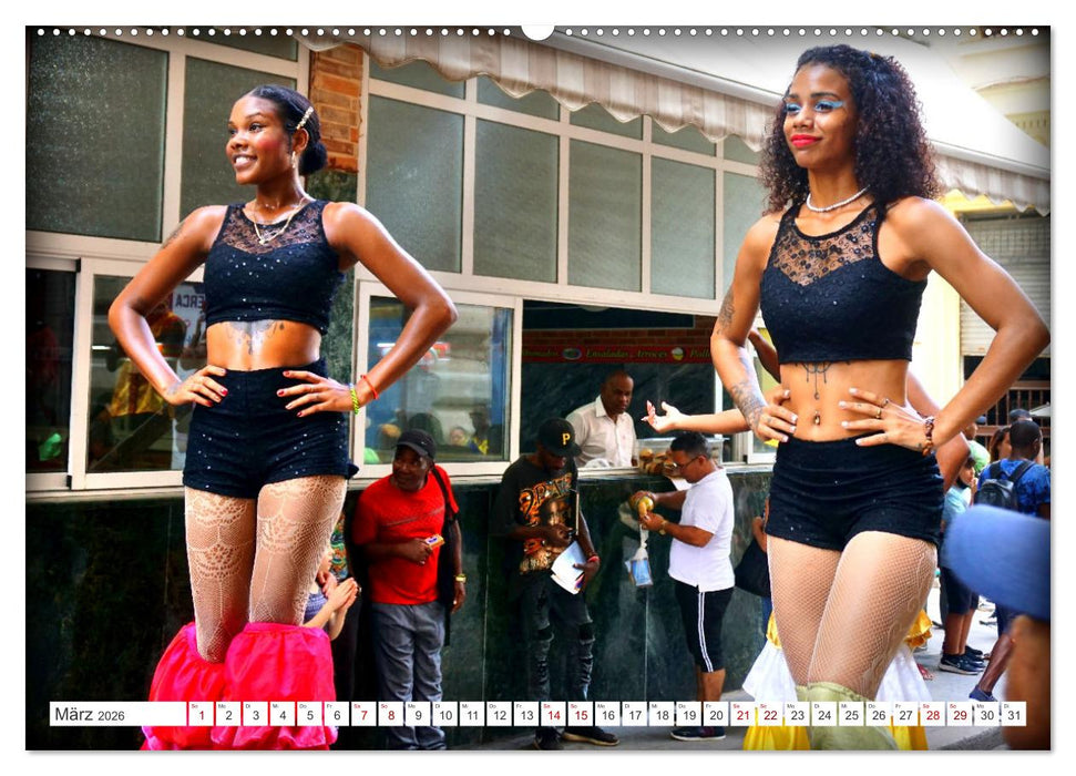 Let's dance in Cuba - Stelzentänzer in Havanna (CALVENDO Premium Wandkalender 2026)