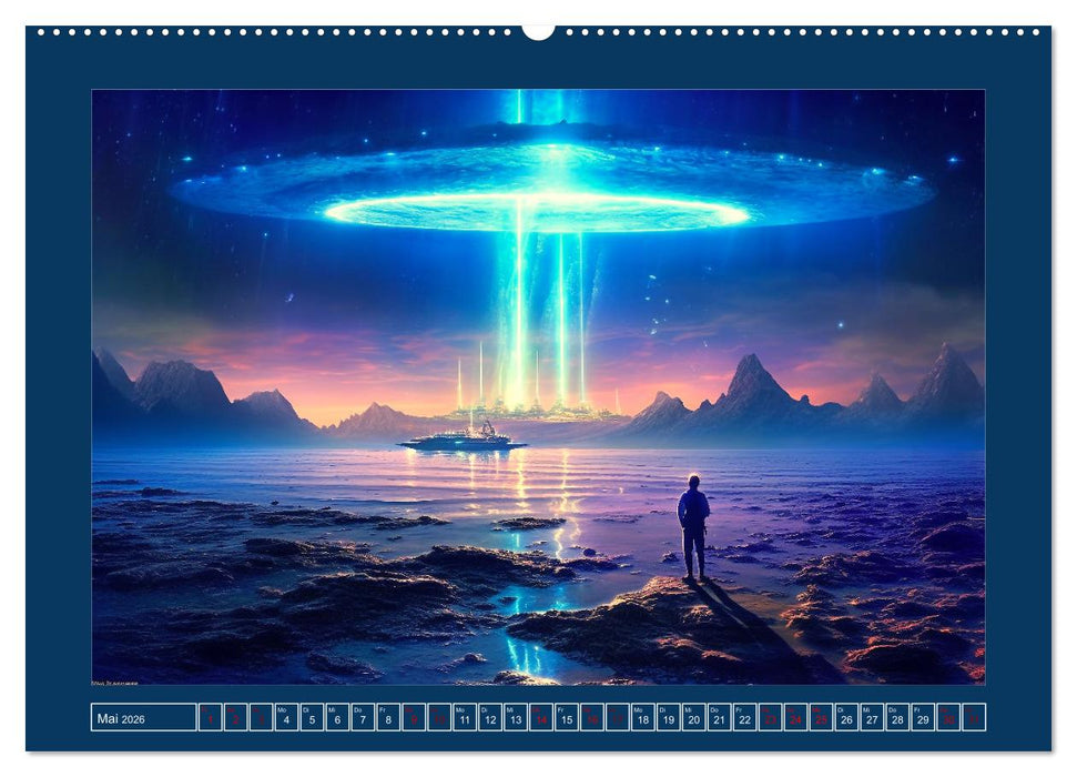 Unterwegs mit Außerirdischen (CALVENDO Wandkalender 2026)