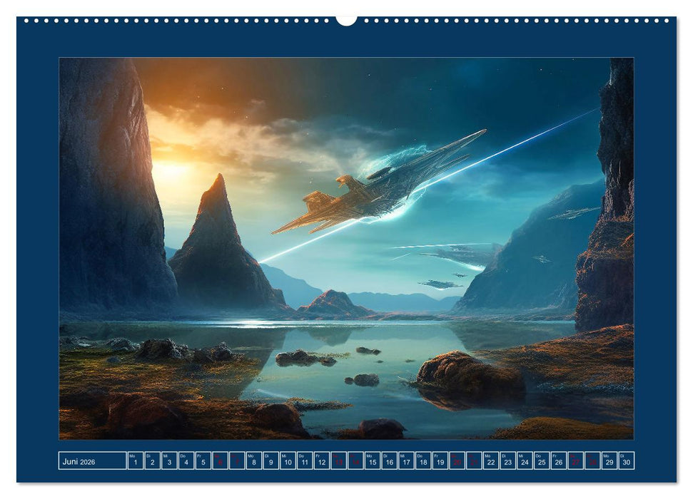 Unterwegs mit Außerirdischen (CALVENDO Wandkalender 2026)