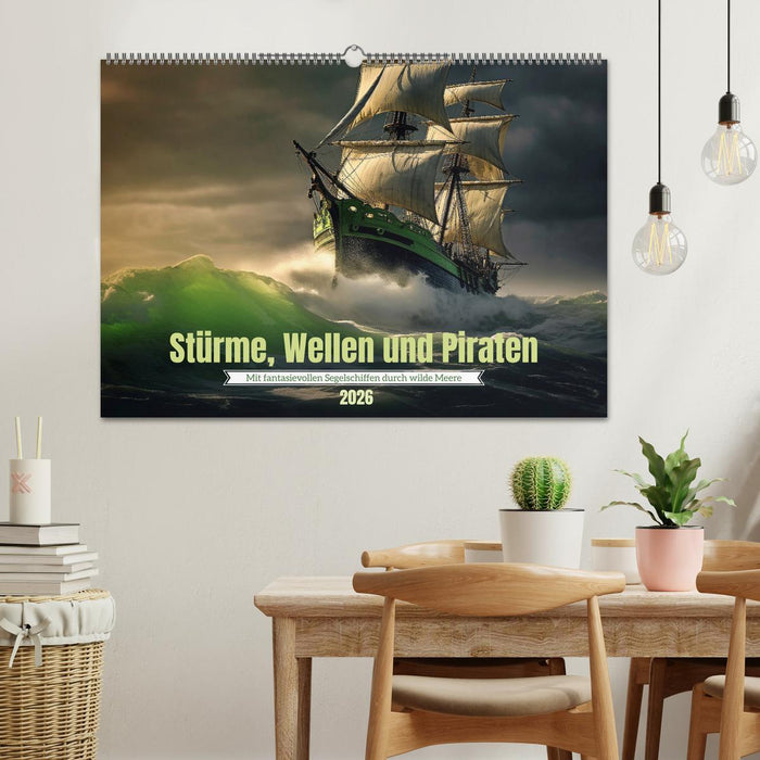 Stürme, Wellen und Piraten (CALVENDO Wandkalender 2026)